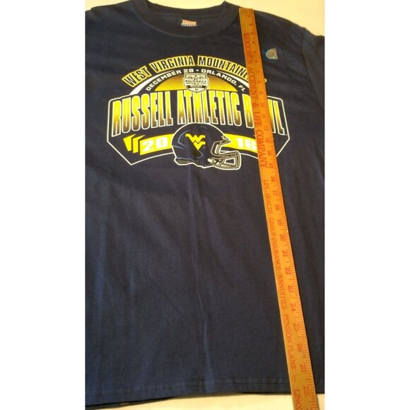 WVU Mountaineers Football Russell Athletic Bowl 2016 Shirt M West Virginia NWOT - Picture 5 of 7